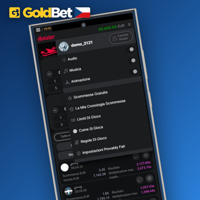 Přehled historie kol a statistik multiplikátorů Aviator v Goldbet Casino