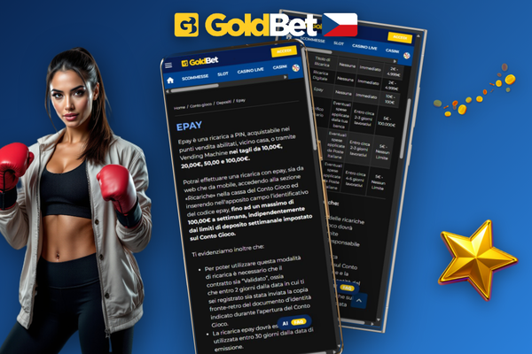 Zadejte promo kód při vkladu v Goldbet Casino a odemkněte uvítací balíček