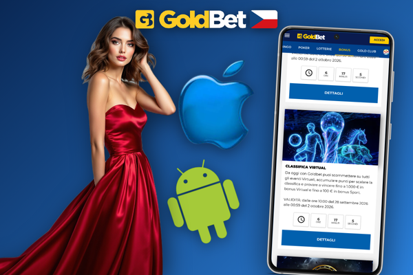Registrační formulář Goldbet Casino s předvyplněným promo kódem GOLDBONUS