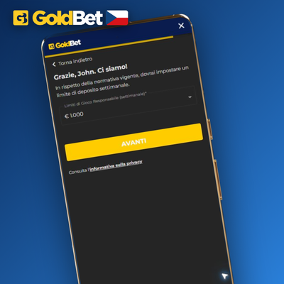Rychlá registrace jedním kliknutím v Goldbet Casino – ikona kurzoru s bleskem